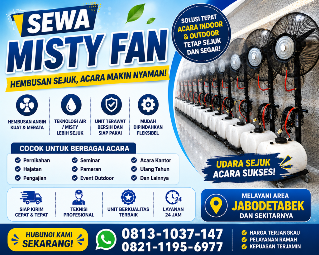 Sewa Kipas Angin Air Cilandak - Harga Terjangkau dan Berkualitas